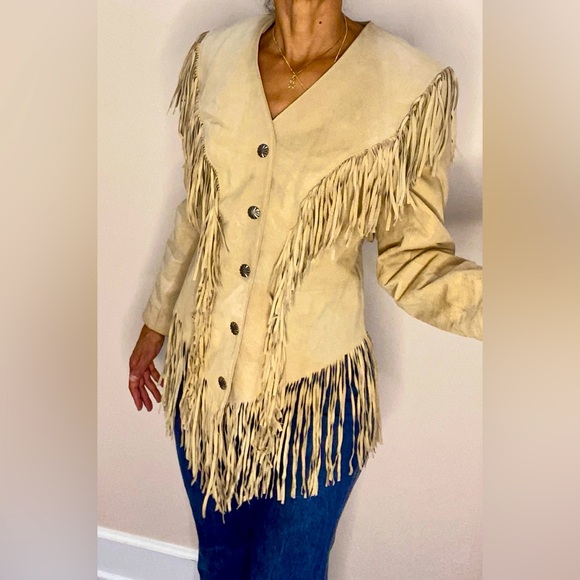 Cripple Creek Jackets & Blazers - Vintage Western Leather Fringe Jacket Cripple Creek